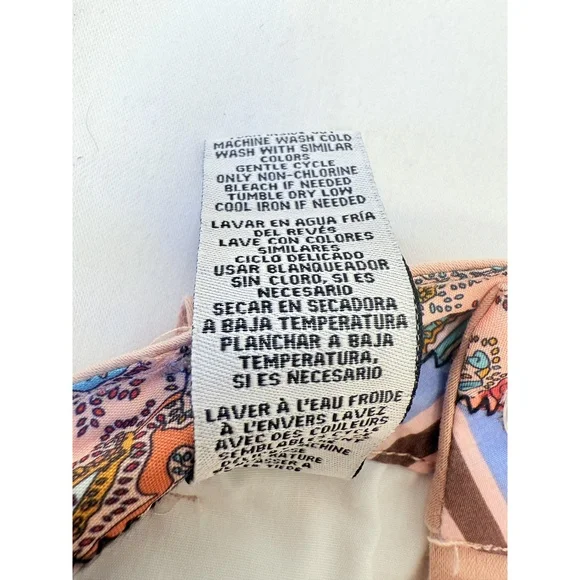 NWT One 5 One Womens Pink Crop Cuffed High Rise Straight Leg Pants 12 - Picture 6 of 11